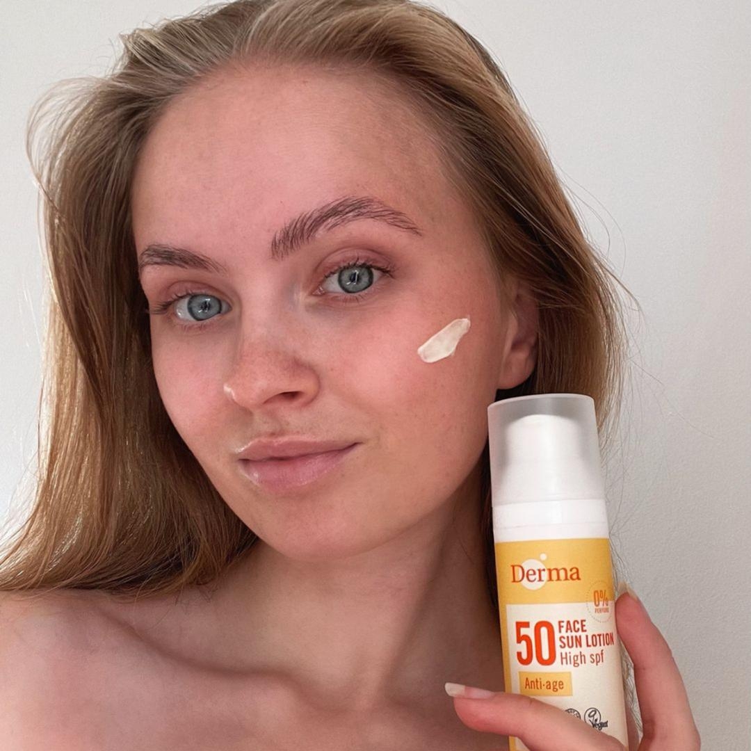 Ansigtssolcreme der ikke fedter