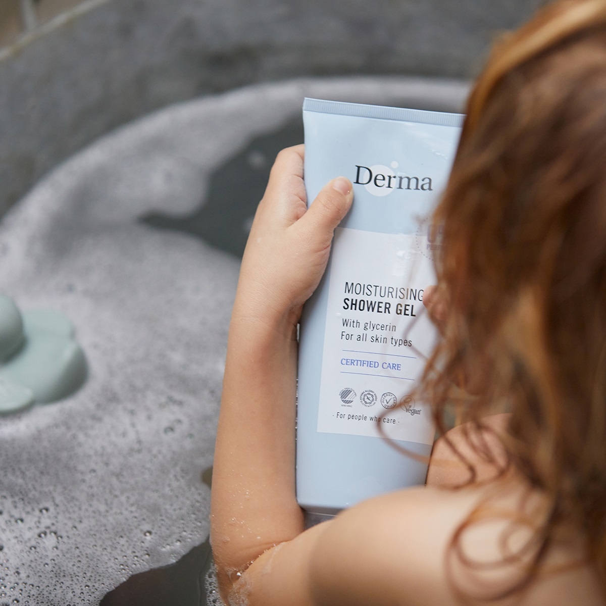 Parfumefri produkter til bad fra Derma Family