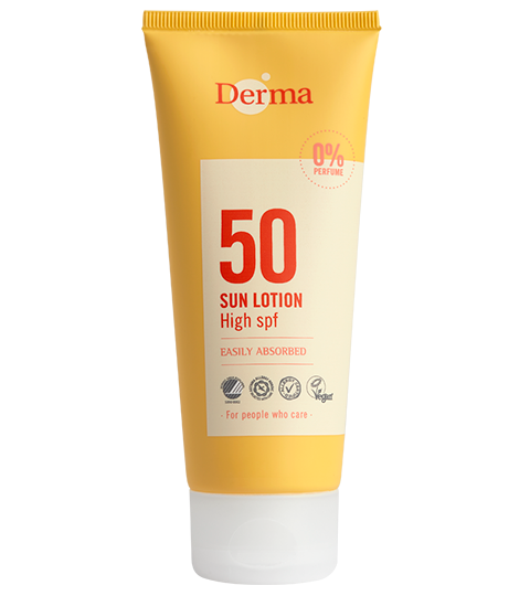 lækage praktisk Tilsvarende Solcreme med høj faktor 50 fra Derma I Svanemærket I Køb her
